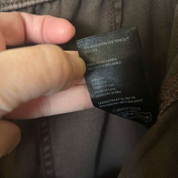 Free People We The Free Silverton Pull-on Barrel Jeans Brown / Chocolate M - Picture 11 of 13